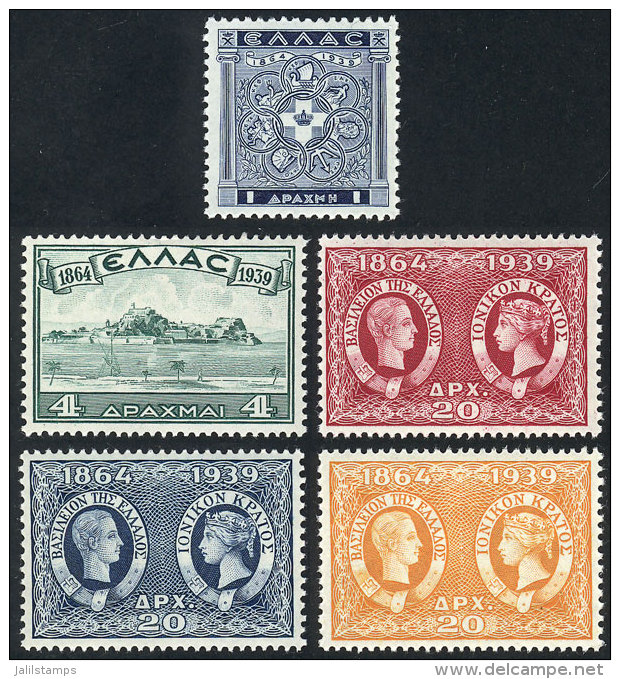 Sc.416/420, 1939 Complete Set Of 5 Values, Mint Very Lightly Hinged, Excellent Quality, Catalog Value US$54+ - Unused Stamps