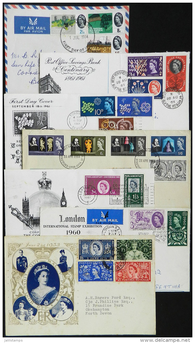 1953 To 1979: 27 First Day Covers, Most Sent To Argentina, Including Several Very Interesting Pieces! - Collections