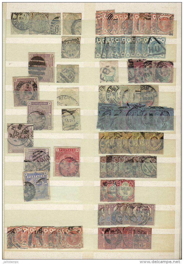 Stockbook With Good Stock Of Stamps Issued Between Circa 1850 And 1970, Most Used. The Quality Is Mixed For The... - Collections