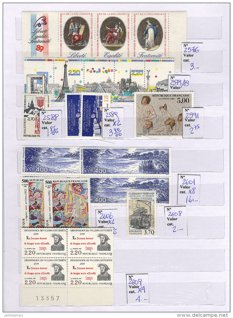 Stockbook With Stock Of MNH Stamps, With Little Duplication And Very Thematic, All Identified By Yvert Catalog... - Collections