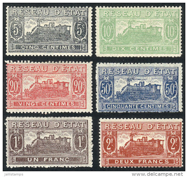 Year 1901, Locomotive, Cmpl. Set Of 6 Unissued Values, Mint Lightly Hinged, VF Quality - Other & Unclassified
