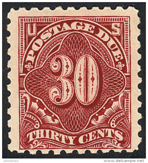 Sc.J57, 1914 30c. Perforation 10 And Letters Wmk, VF Quality, Catalog Value US$225. - Postage Due