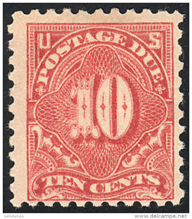 Sc.J56a, 1914 10c. Light Rose, Perf 10, VF Quality, Catalog Value US$80. - Postage Due