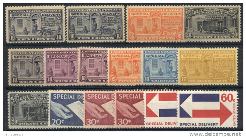 Sc.E12/E23, Including E12a + E15a + E15b, Very Fine Quality And Many Are MNH, Catalog Value US$240. - Special Delivery, Registration & Certified