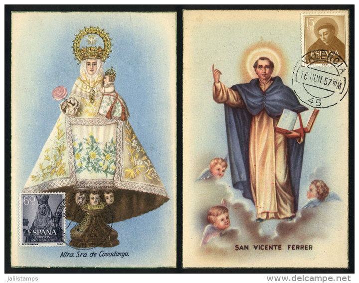 2 Maximum Cards Of 1957, Topic Catholic RELIGION, VF Quality! - Maximum Cards