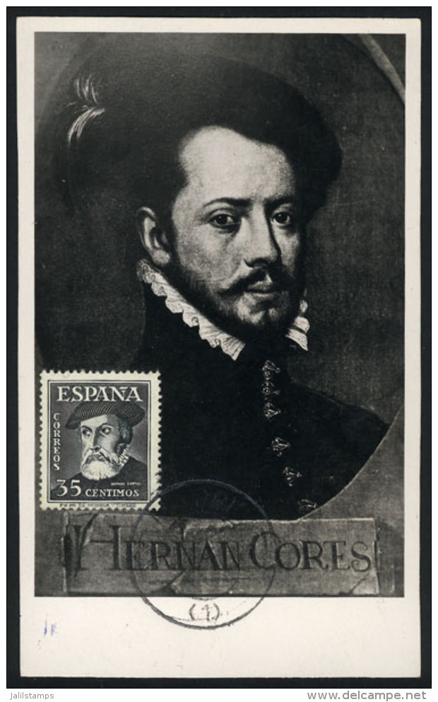 Old Maximum Card: Hernán CORTÉS, Explorer And Conquistador, VF Quality - Maximum Cards