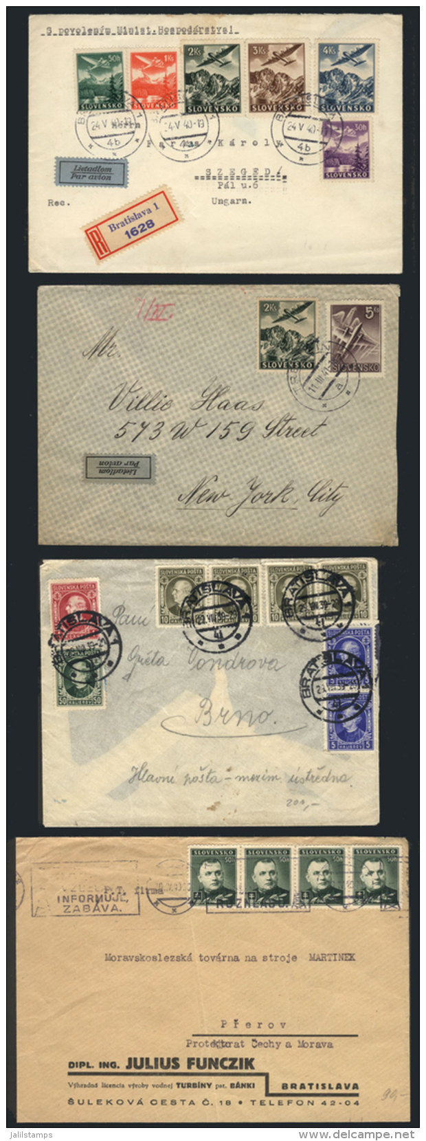 23 Covers Of 1939/1944, Including Very Attractive Postages, Special Postmarks And Varied Destinations, VF General... - Briefe U. Dokumente