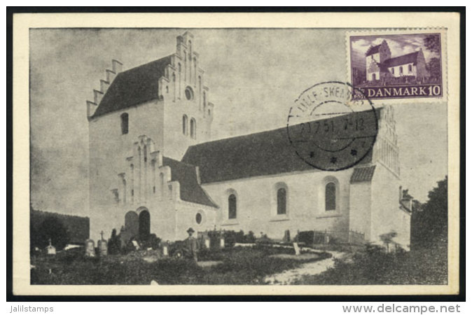 Maximum Card Of JUL/1951: A Church, Religion, VF Quality - Tarjetas – Máximo