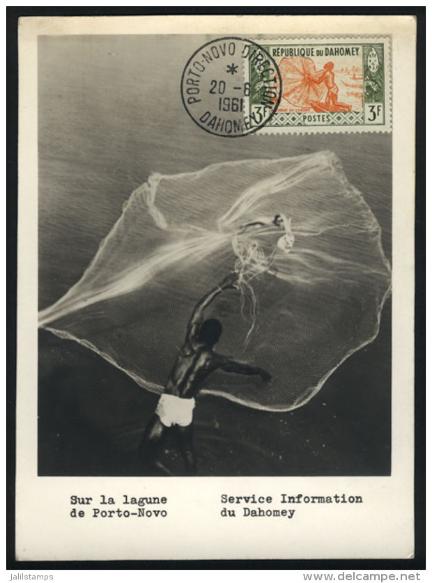 Maximum Card Of 20/JUN/1961, Topic FISHING, Fisherman, VF Quality - Covers & Documents