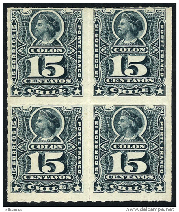 Yv.26 (Sc.30), Mint Block Of 4 (the Lower Stamps MNH), Very Fresh! - Chile