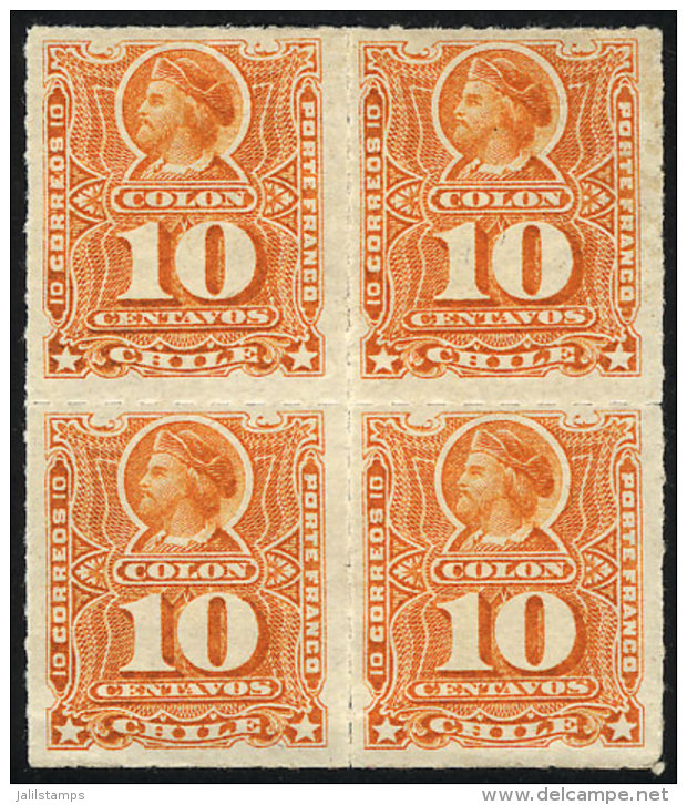 Yv.25 (Sc.29), Block Of 4 Of VF Quality! - Chile