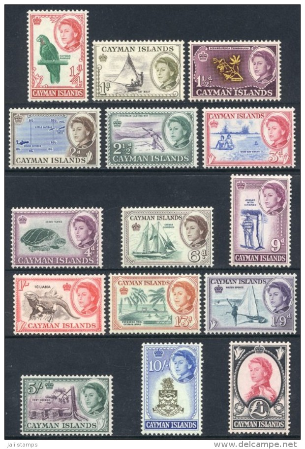 Sc.153/167, 1962 Birds, Fish, Sports And Other Topics, Complete Set Of 15 Unmounted Values, Excellent Quality,... - Cayman Islands