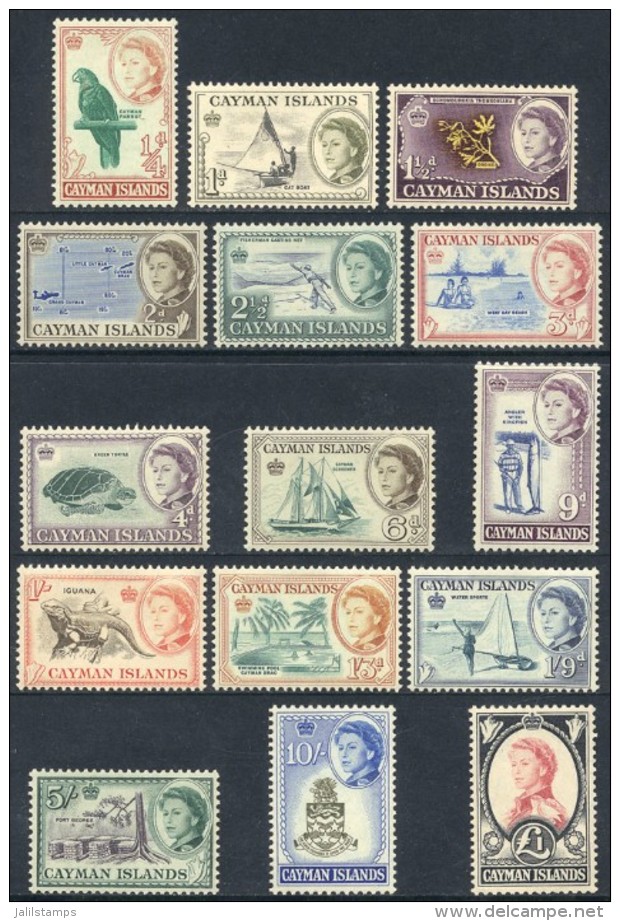 Sc.153/167, 1962 Birds, Fish, Sports And Other Topics, Complete Set Of 15 Values, Mint Lightly Hinged, Fine To VF... - Cayman Islands