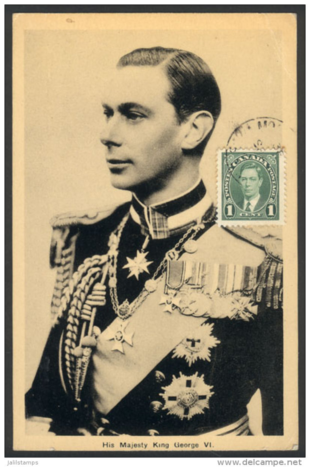 King George VI, Old Maximum Card Of VF Quality - Maximum Cards