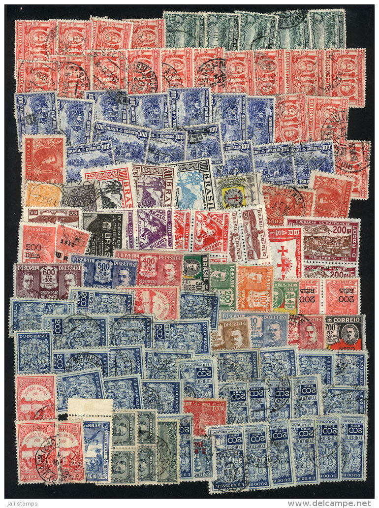 Stock Of Old Stamps, Mostly Commemorative, Almost All Of VF Quality, High Catalog Value, Good Opportunity! - Collections, Lots & Series