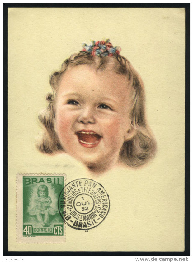 Small Girl, Topic Children, Maximum Card Of AU/1952, VF Quality - Maximum Cards