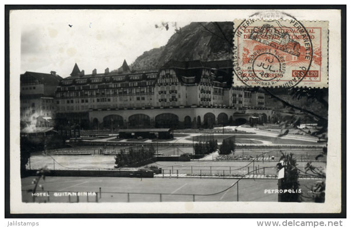 PETROPOLIS: Hotel Quitandinha, Maximum Card Of 10/JUL/1948, With Nice Postmark, VF Quality - Maximum Cards