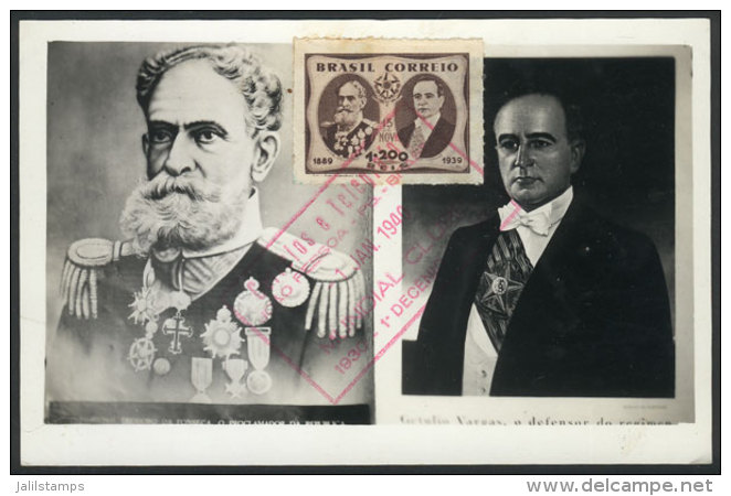 President DA FONSECA &amp; Getulio VARGAS, Maximum Card Of JA/1940, VF - Maximumkarten