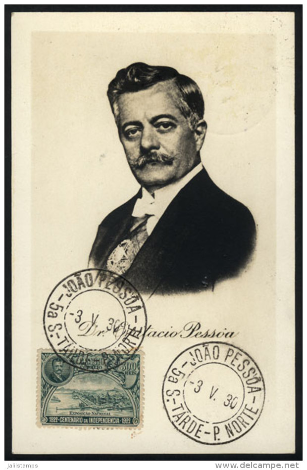 President Epitacio PESSOA, Maximum Card Of MAY/1930, VF - Maximumkarten