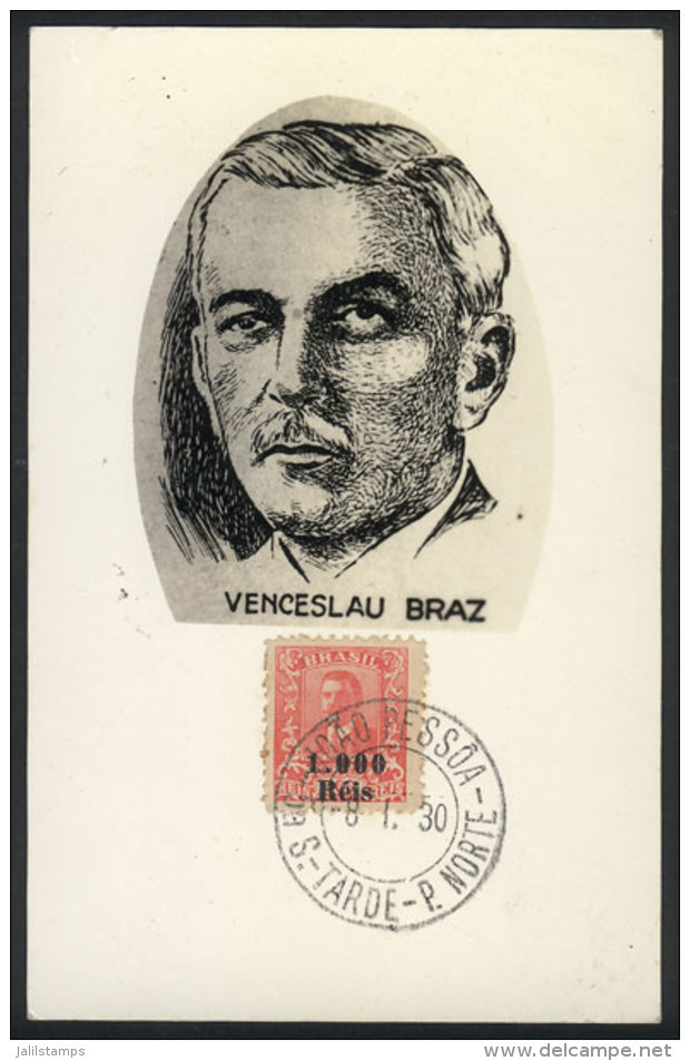 President Venceslau BRAZ, Maximum Card Of JA/1930, VF Quality - Maximumkarten