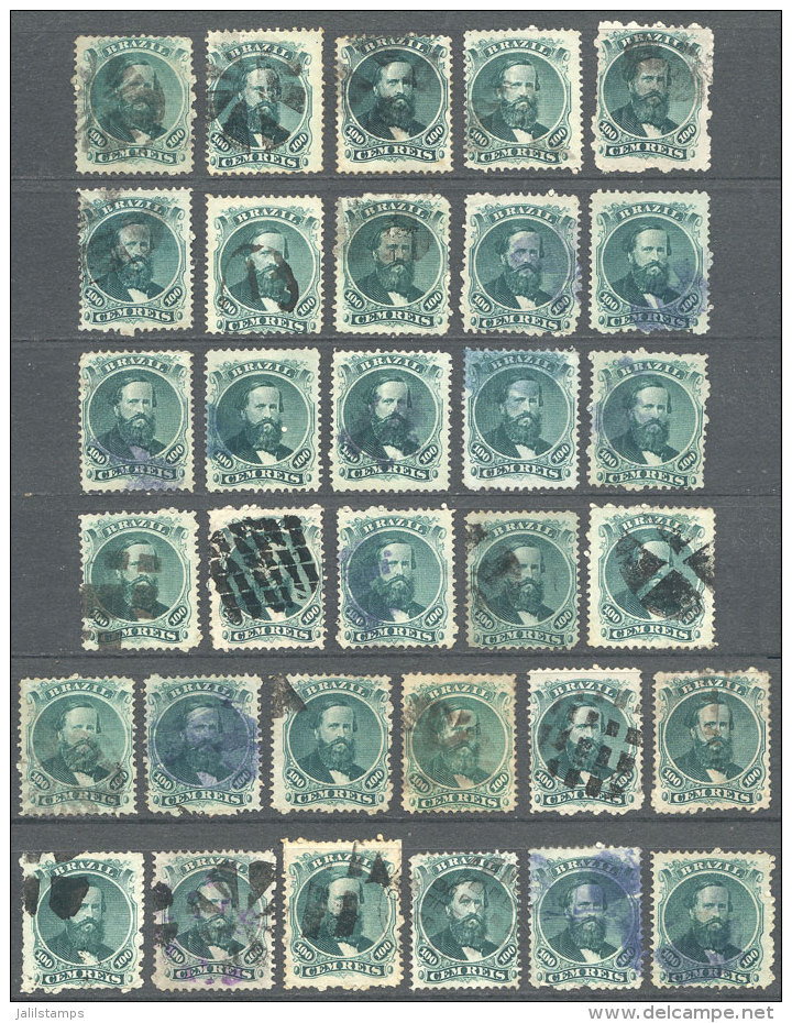 Sc.58, 31 Used Stamps, Interesting Cancels, VF General Quality! - Gebraucht
