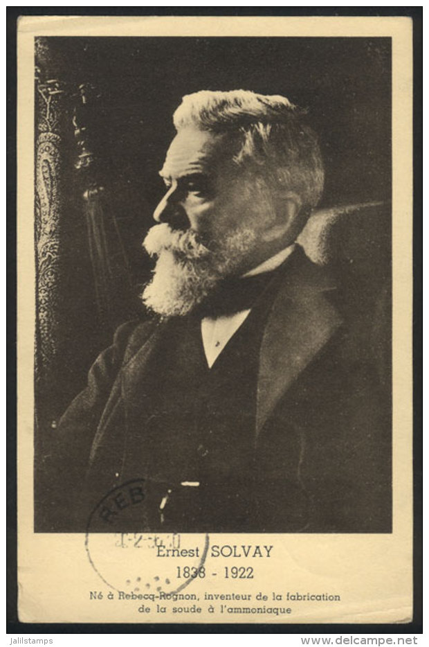 Ernest SOLVAY, Chemist And Philanthropist, Old Postcard, VF - Other & Unclassified