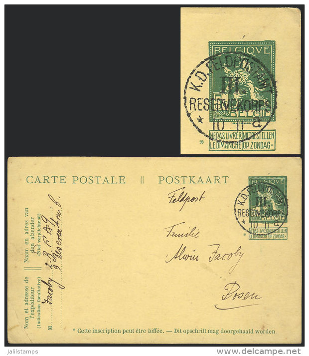 Postcard Sent To Posen On 10/NO/1914 By A Soldier (FELDPOST), Postmarked "K.D.Feldpostamt III. Reservekorps", VF... - Other & Unclassified