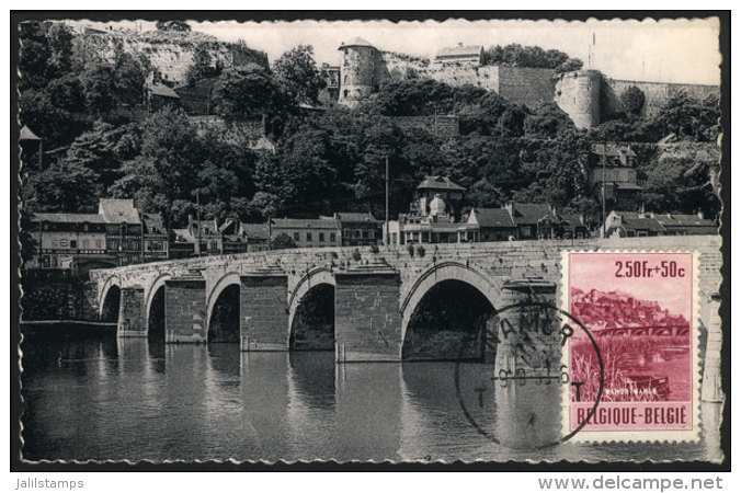 NAMUR: Partial View Of And Bridge Of Jambes, Maximum Card Of SE/1953, VF - 1951-1960