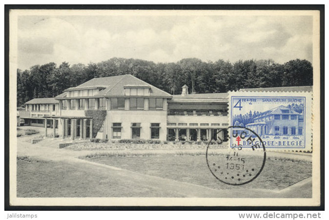 Sanatorium Of JAUCHE, Hospital, Maximum Card Of FE/1951, VF - 1934-1951