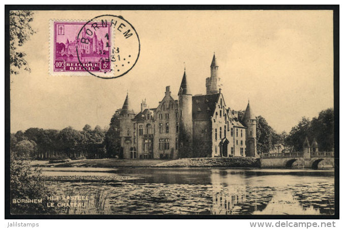 Castle Of BORNHEM, Maximum Card Of 1931, VF Quality - 1905-1934