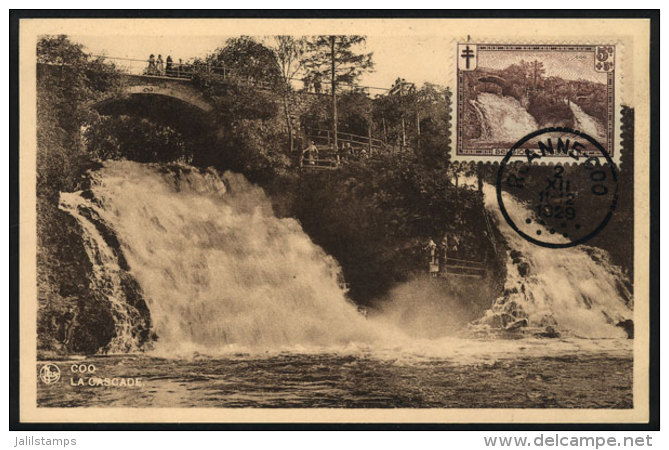 COO: Coo Waterfall, Landscape, Maximum Card Of DE/1929, Fine Quality - 1905-1934