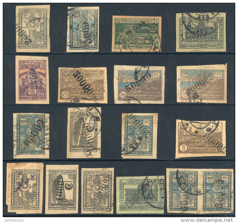 Unusual Group Of Overprinted Stamps Of The Years 1922/3, Most Used And Of Very Fine Quality. It Includes One Used... - Azerbaïjan