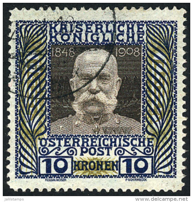 Sc.127, 1908/16 10Kr. Franz Josef, Used, VF Quality! - Other & Unclassified