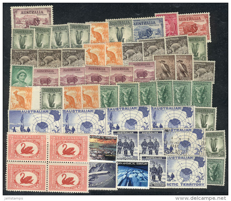 Lot Of Unused Stamps And Sets (one Is Used), Most Unmounted (very Few With Hinge Marks), All Of Very Fine To... - Collections
