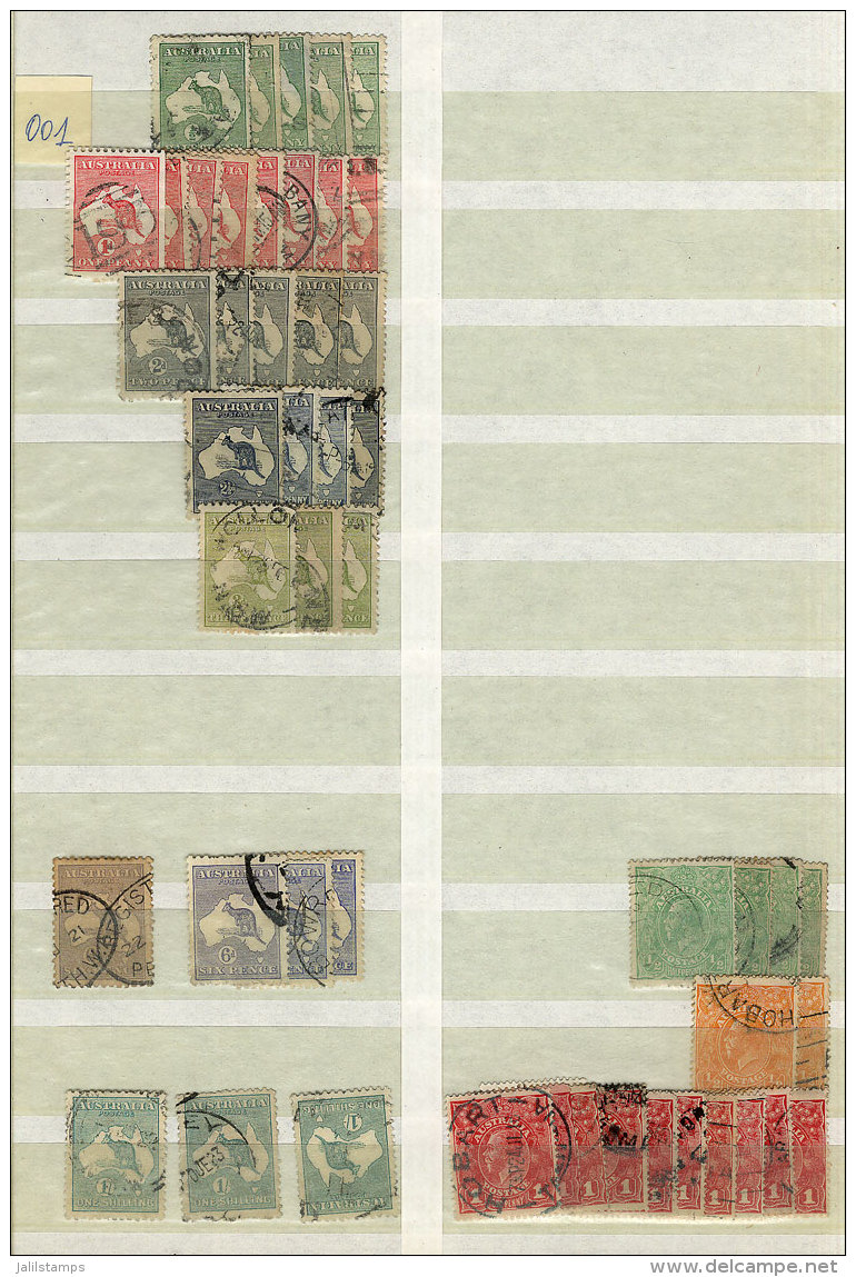 Accumulation Of Used Stamps In Stockbook, From Old To Circa 1970, Very Fine General Quality, Perfect Lot For Retail... - Collections