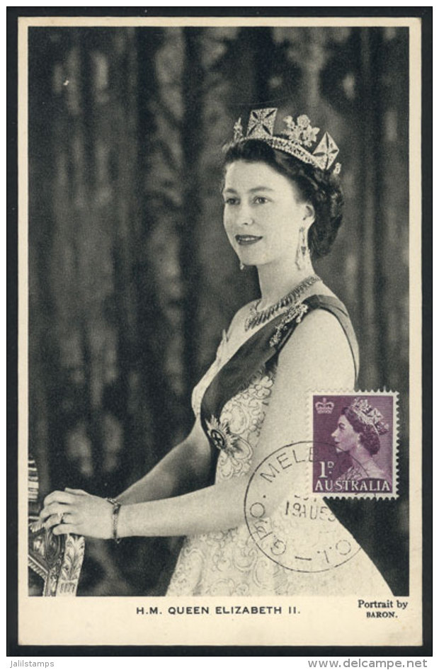 Queen Elizabeth II, Maximum Card Of 19/AU/1953, VF Quality - Maximumkarten (MC)