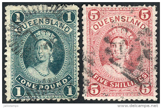 Sc.76 + 78, Used, Very Fine Quality, Catalog Value US$285. - Used Stamps