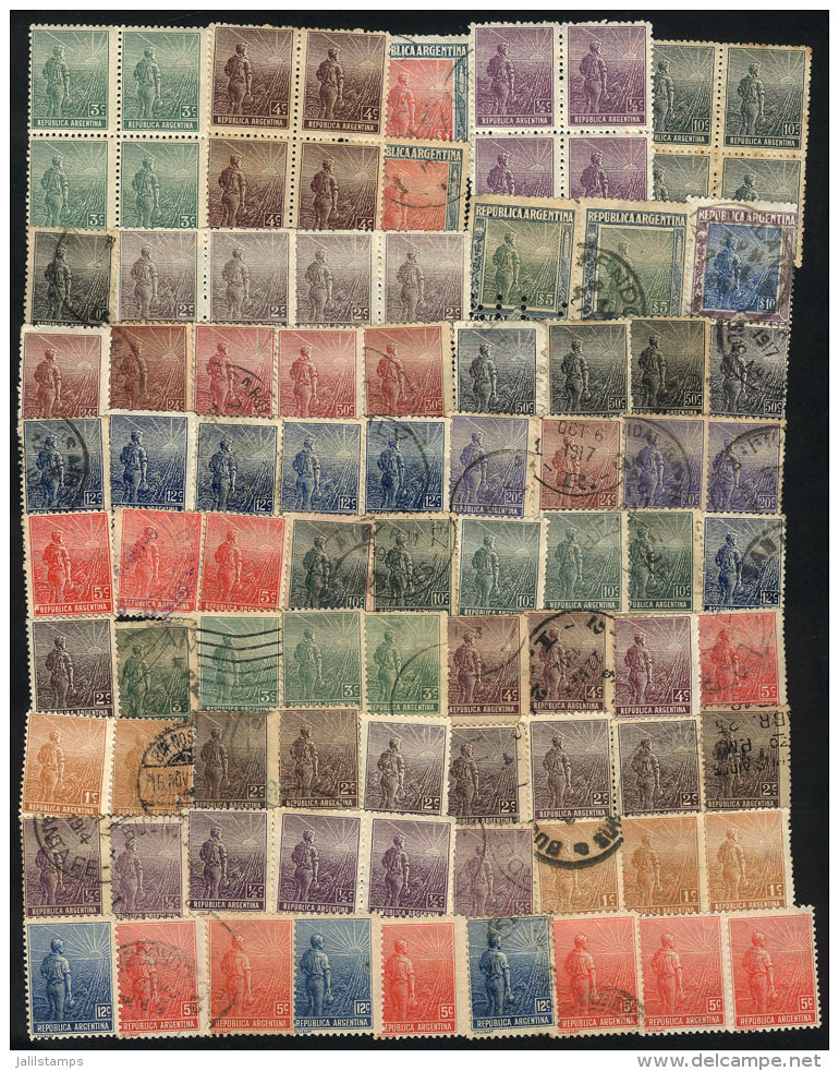 Lot Of Stamps Of The "Plowman" Issue, Mint (can Be Without Gum) Or Used, General Quality Is Fine To VF (although... - Other & Unclassified