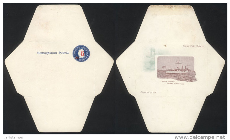 45 Stationery Envelopes Of 5c. On 12c., With Views Printed Inside (ships And Landscapes), Most With Defects Showing... - Postal Stationery