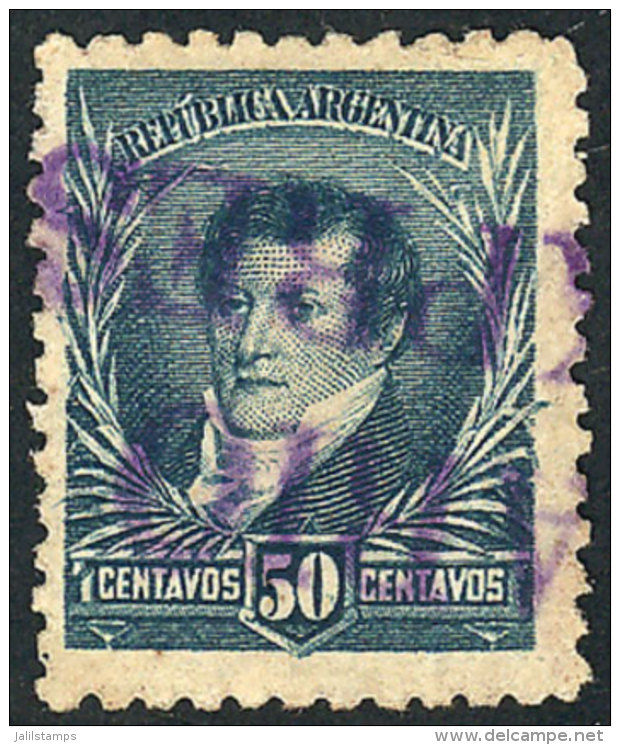 GJ.184, With The Extremely Rare Violet 'ROSARIO POR EXPRESO' Cancel, VF Quality! - Other & Unclassified