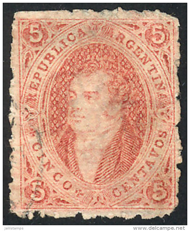 GJ.28, 6th Printing Perforated, Handsome Example With Perforations On 4 Sides, VF! - Used Stamps