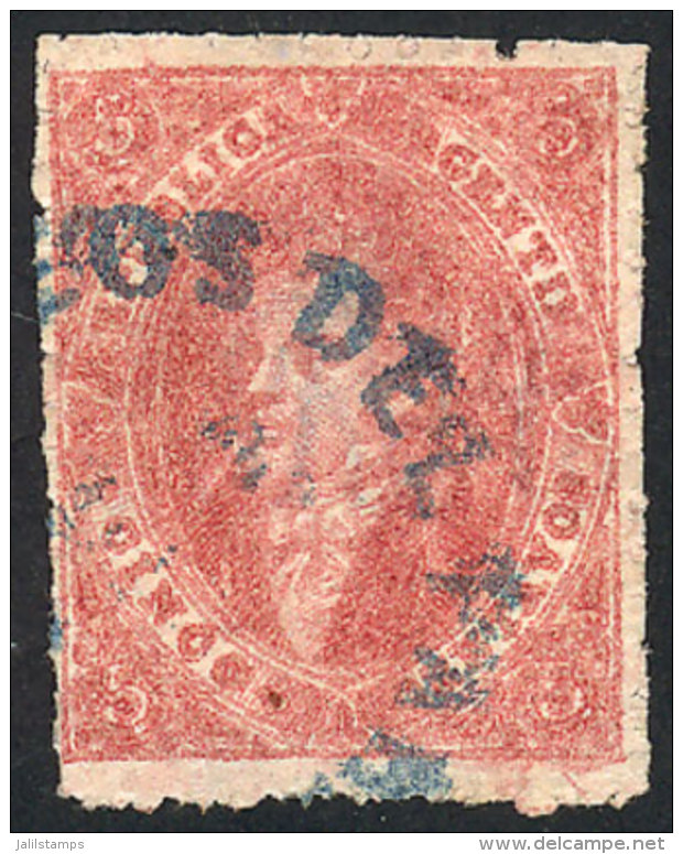 GJ.25, 4th Printing, Beautiful Example In Good Color, With Blue Rimless Datestamp Of Paraná, Excellent! - Used Stamps