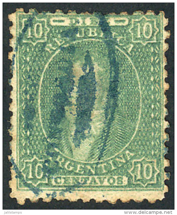 GJ.23, With Blue CONCORDIA Ellipse, VF! - Used Stamps