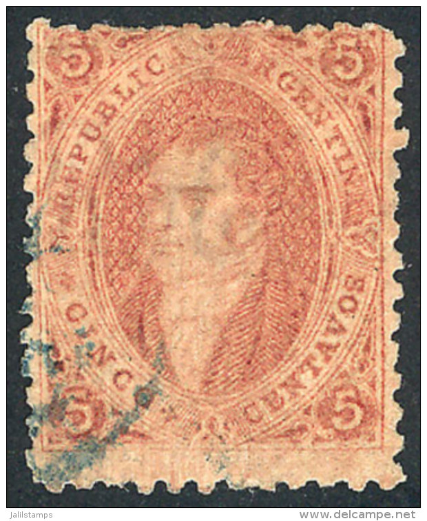 GJ.20, 3rd Printing, Clear Impression, With Vertically Dirty Plate Var. And Shifted Watermark, VF Quality. - Used Stamps