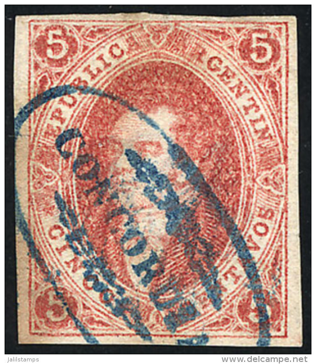 GJ.19l, 1st Printing, IMPERFORATE VERTICALLY Variety (usually Used In Concordia), Excellent Quality, Rare, With... - Used Stamps