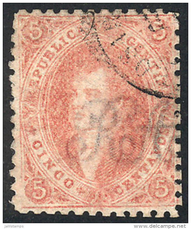 GJ.19ej, RARE Combination Of Varieties: Very Nice Example From 1st Printing On THIN PAPER And Also With Lower Left... - Used Stamps