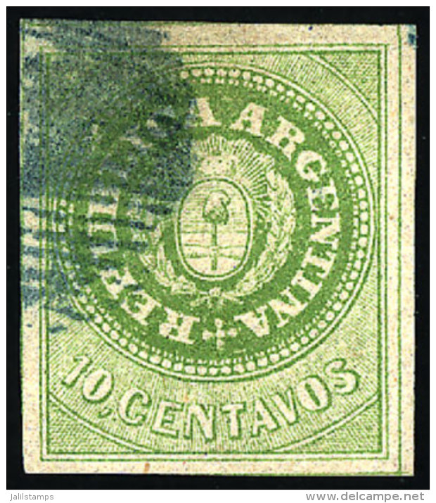 GJ.11, 10c. Without Accent, With Wide Margins, Very Fine Quality, Catalog Value US$250. - Used Stamps