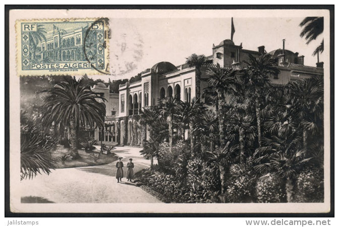 Old Maximum Card: Summer Palace In Algiers, VF Quality - Algeria (1962-...)