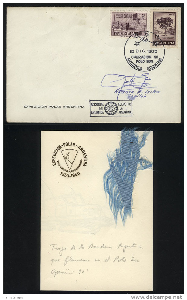 10/DE/1965 Operación 90, Expedition To The South Pole, Cover With Special Marks And Varied Cancels, Signed... - Other & Unclassified