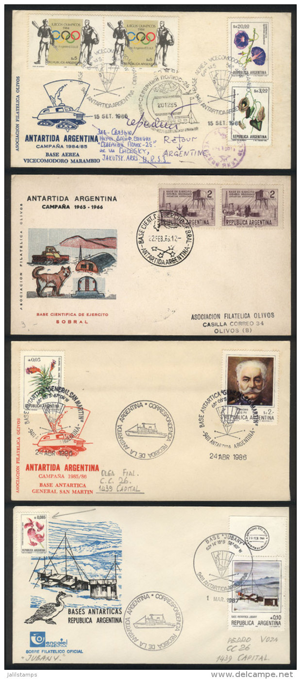 24 Covers Of 1960/1992 With Postmarks Of Various Antarctic Stations Or Other Commemorative Cancels Related To... - Other & Unclassified